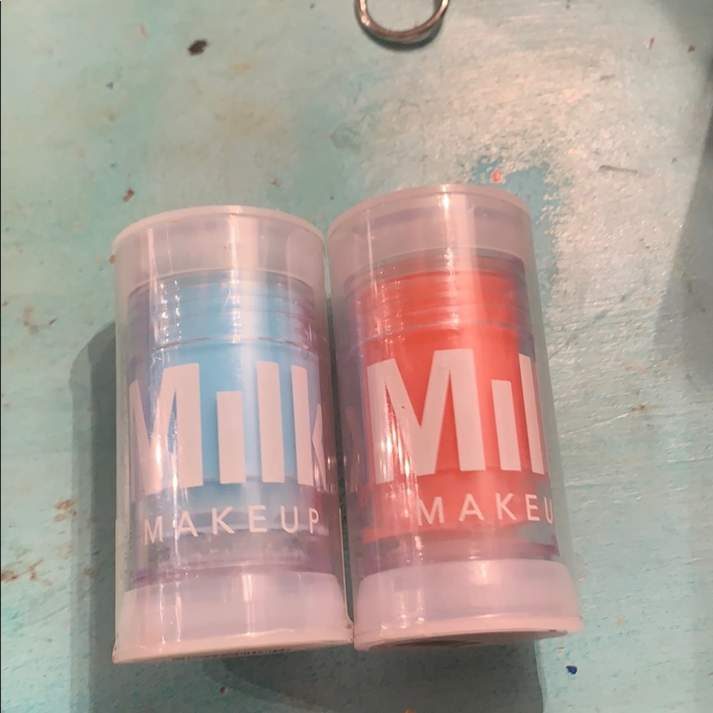 MILK makeup brightening serum and cooling water